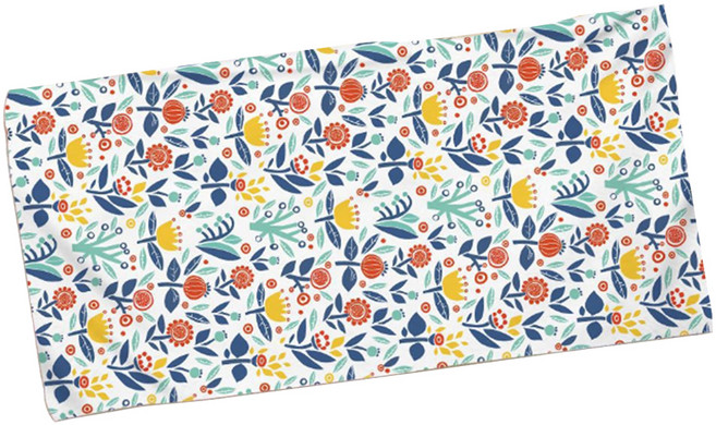 알로데 자연 리프 플라워 비치타월 90 x 180 cm, 17 잔잔플라워, 1개