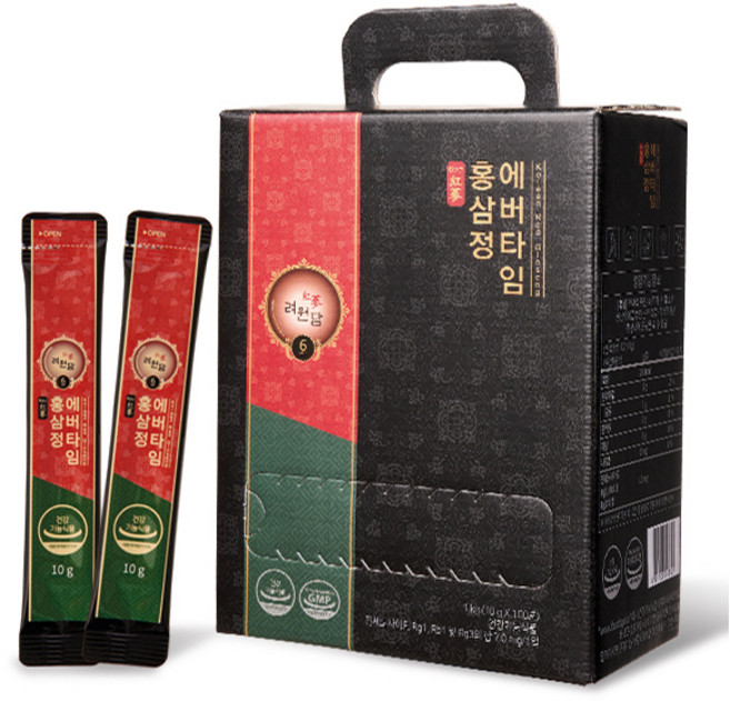 려원담 6년근 홍삼정 에버타임 스틱 100p, 1kg, 1개