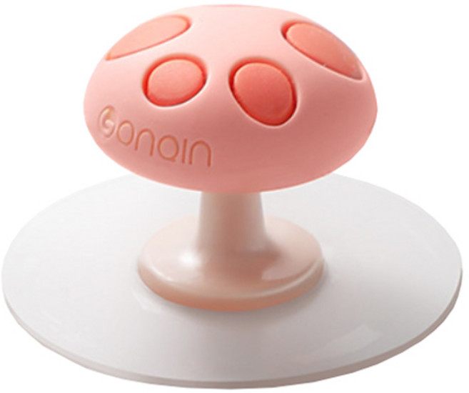 피키픽스 변기뚜껑 커버 실리콘 손잡이 버섯, 1개, 핑크