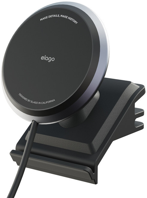 엘라고 차량용 테슬라 마그네틱 고속 무선 충전거치대, EMOUNT-MAG-TESLA-DGY