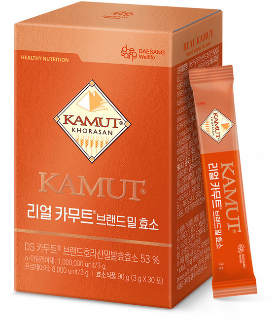 대상웰라이프 정품 리얼 카무트 브랜드 밀 효소 30p, 90g, 1개