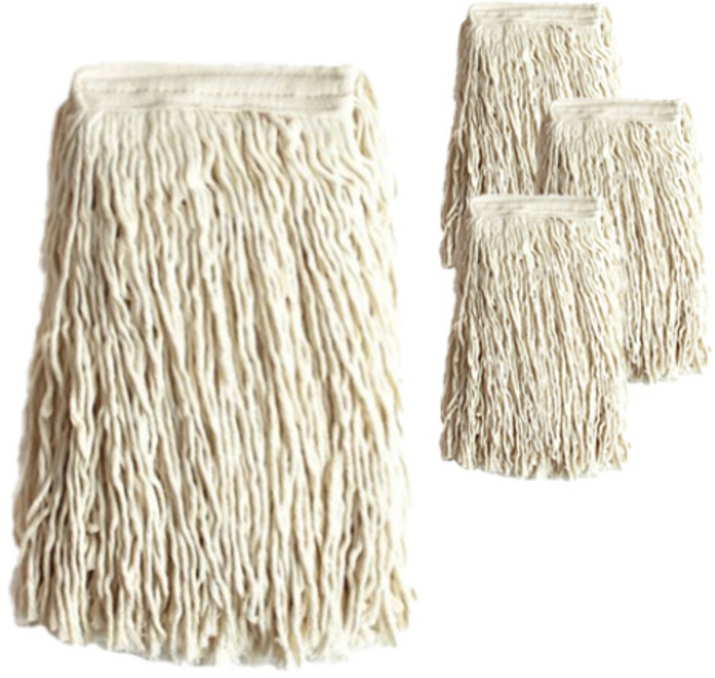 월드크린 마포걸레 고급원사 450g, 4개