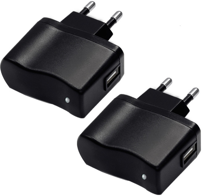 서가 5V 1A 저전력 USB 충전기 어댑터, 블랙, 2개