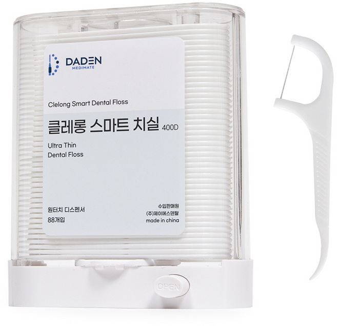 다덴 클레롱 스마트 치실 디스펜서, 1.8cm, 88개입, 1개