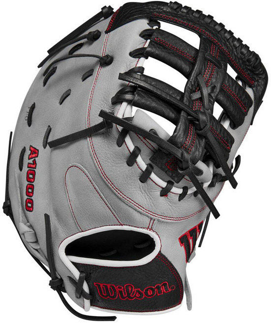 윌슨 2024 A1000 1620 1루수 미트 글러브 우투용 WBW101452125, SILVER + BLACK + RED, 1개
