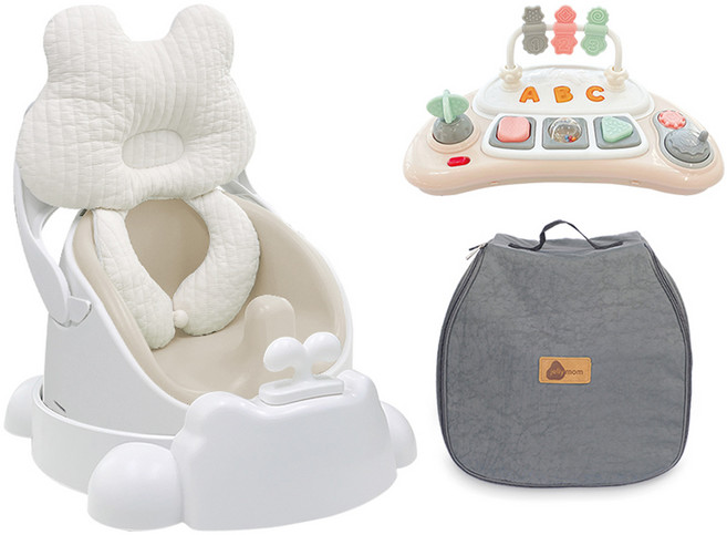 젤리맘 와이즈체어 프렌즈 5종 세트, 애쉬크림(체어), 꼬미(필로우), 1세트