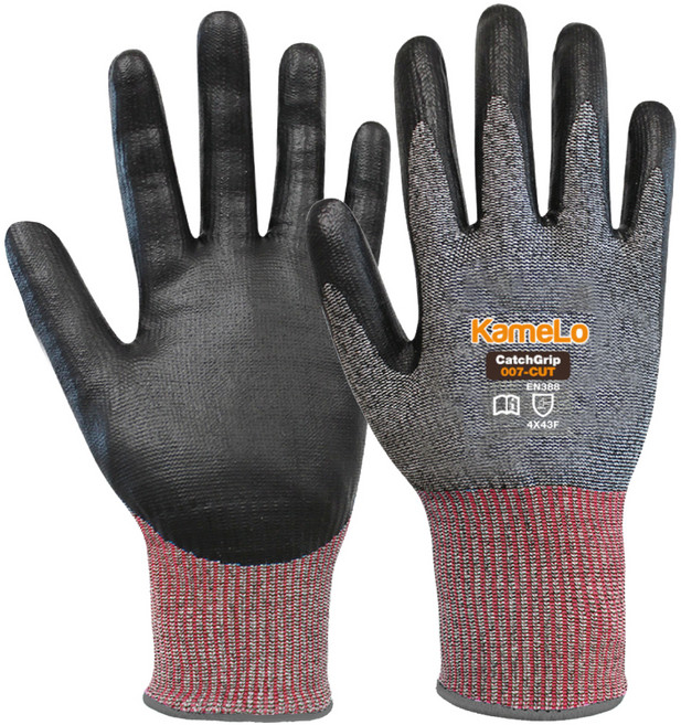 카멜로 베임 방지 코팅 안전장갑 양손세트 007-CUT, 혼합색상, 1세트
