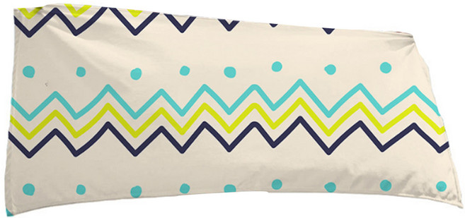 알로데 아트 그림 비치타월 150 x 70 cm, 04 지그재그, 1개