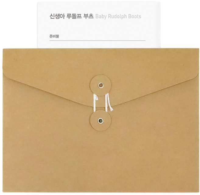 임신 출산 기념 선물 및 답례품 니팅가이드, 신생아 루돌프 부츠, 1개