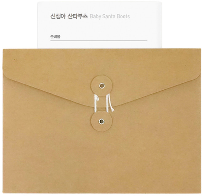 임신 출산 기념 선물 및 답례품 니팅가이드, 신생아 산타 부츠, 1개