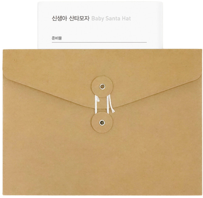 임신 출산 기념 선물 및 답례품 니팅가이드, 신생아 산타 모자, 1개