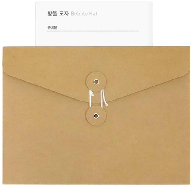 임신 출산 기념 선물 및 답례품 니팅가이드, 아기 방울 모자, 1개