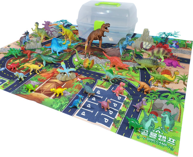 아톰2.0 공룡 플레이매트 + 피규어 세트, 1세트