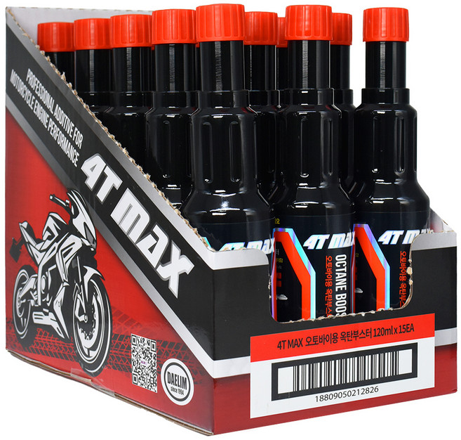 포티맥스 오토바이용 옥탄부스터 가솔린, 가솔린/휘발유, 15개