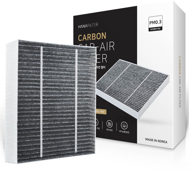 하나필터 PM0.3 고급 활성탄 자동차 에어컨 필터, K-07, 1개