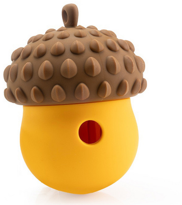 순잠 급체방지 도토리 노즈워크 사료 장난감, 도토리(브라운), 1개