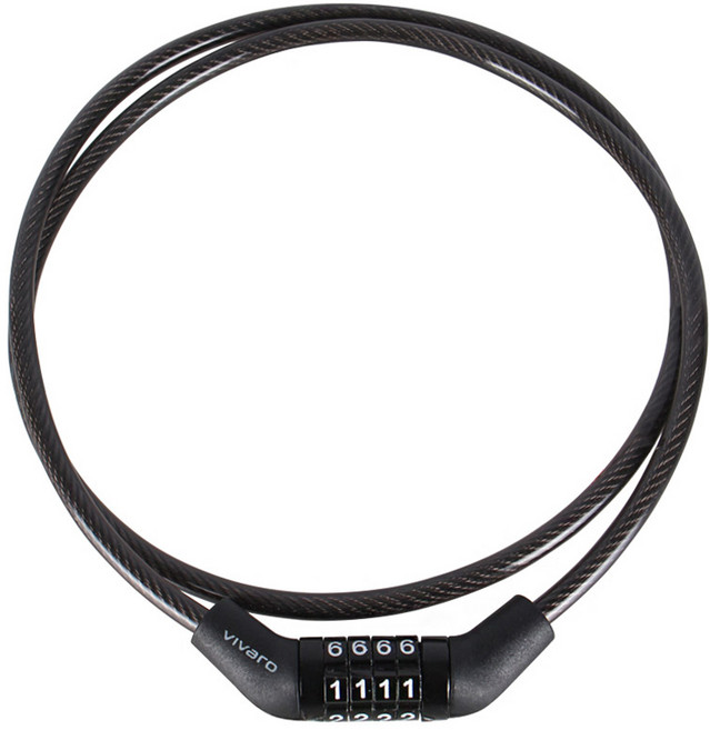 비바로 자전거 자물쇠, 검정, 1개