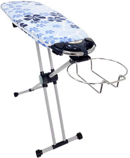 다즐 스탠드 회전 다리미판 고급 컴팩트형 EZ70s, 화이트 + 블루