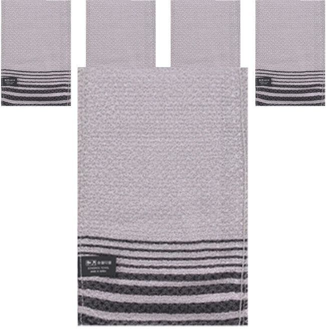 송월타월 스트라이프 때밀이, 그레이, 1개입, 5개