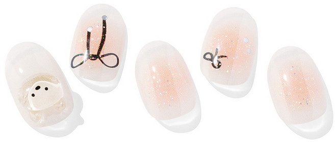 오호라 N 베어 업 네일 세트, 코랄, 1개
