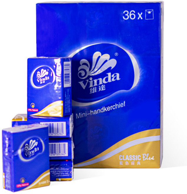 빈다 펄프 4겹 손수건 티슈, 36개, 8매