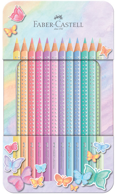 FABER-CASTELL 輝柏 Sparkle 馬克筆粉彩色鉛筆組, 1套, 12色