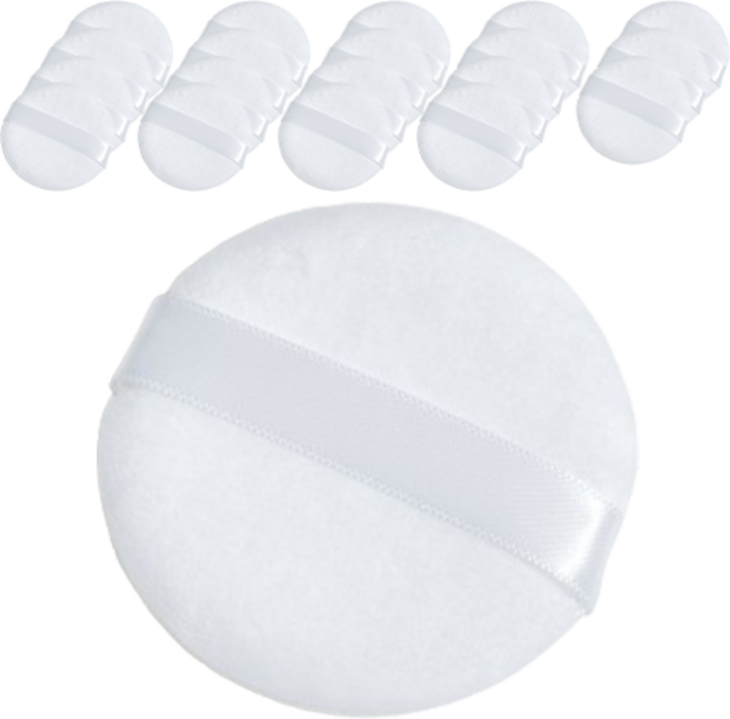 셀프천사 가루파우더 순면퍼프 기본형 애끼, 화이트, 20개