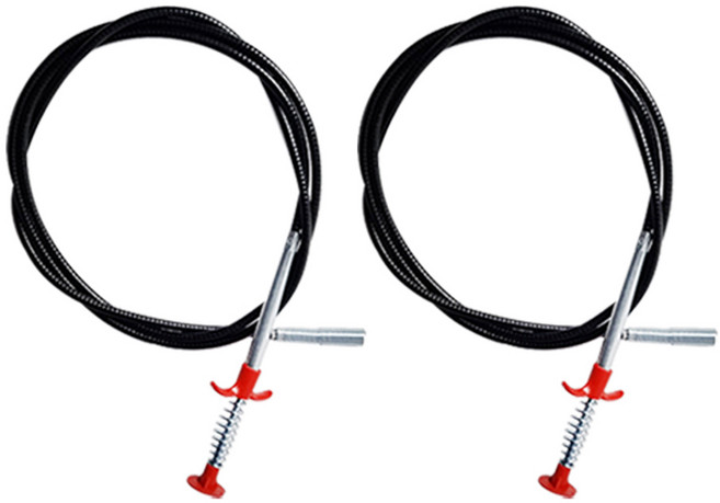 월드크린 변기 배수구 뚫기 집게 2m, 2개, 혼합색상