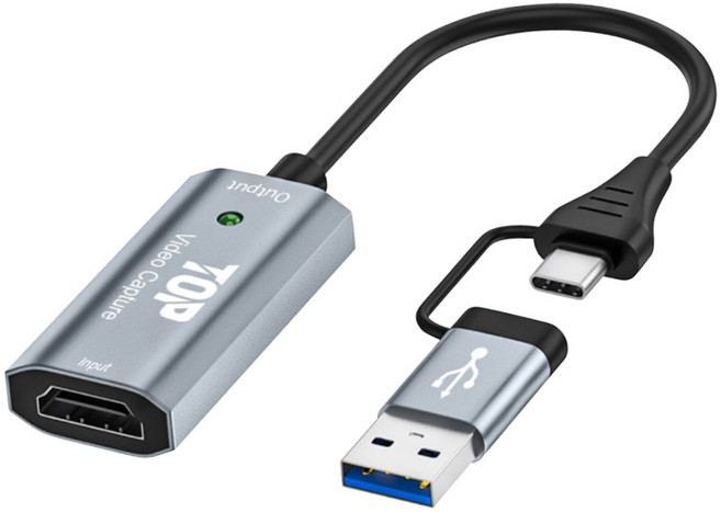 에이치디탑 USB 3.0 C타입 HDMI 멀티 캡쳐보드 HT-3C033, 1개, 200mm