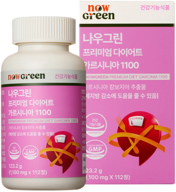 나우그린 프리미엄 다이어트 가르시니아 1100, 112정, 1개 - 쿠팡