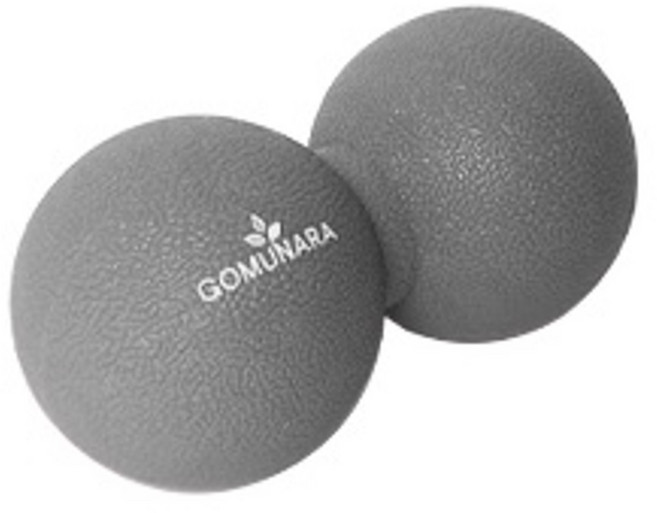 고무나라 TPE 더블 스트레칭 지압 마사지볼, 애쉬 그레이, 1개