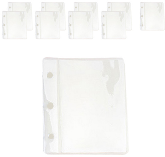 루카랩 미니 3공 양면 PVC 포켓 다이어리, 1개입, 10개