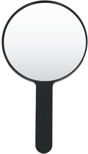 생활공식 원형 손거울, 블랙, 1개
