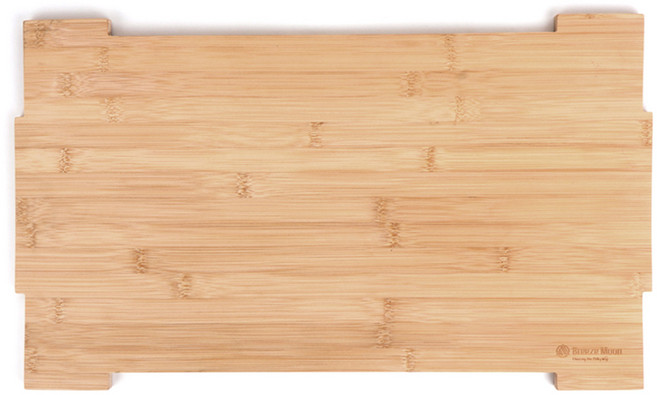 브리즈문 접이식 캠핑 쿨러 테이블 스탠드 우드 상판, 혼합색상