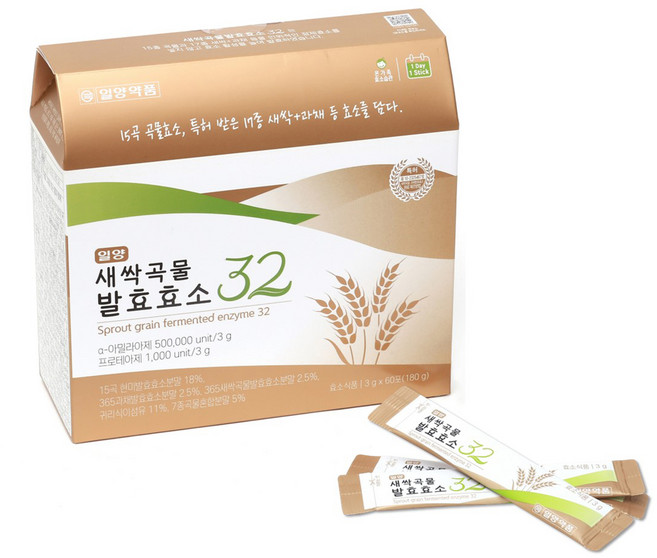 일양약품 새싹곡물 발효효소 32 60p, 180g, 1박스