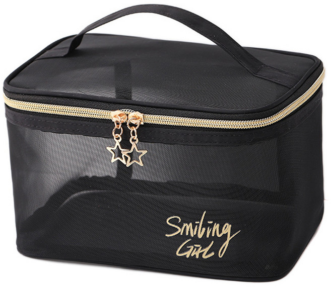 뷰레이터닷컴 그리드 다용도 메쉬 망사 파우치 플립