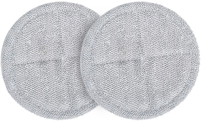 월드크린 원형 물걸레 패드 15cm 그레이, 2개