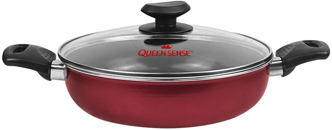 퀸센스 인덕션 코코 전골냄비, 24cm, 레드, 1개
