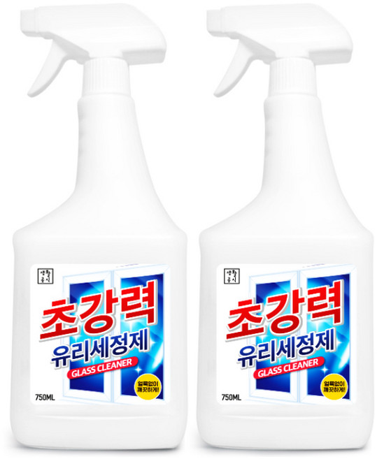 생활공식 초강력 유리 세정제, 750ml, 2개