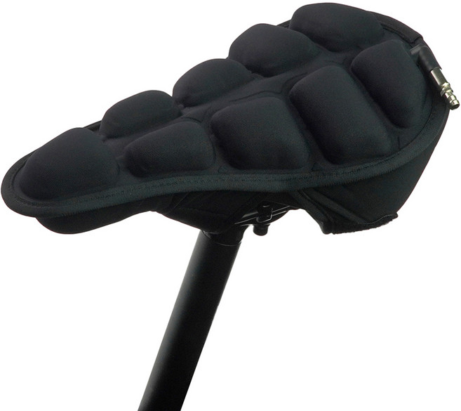 에이스피드 자전거 에어방석 안장커버 S C83, 블랙, 1개