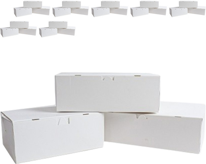 중앙유통 원터치 다용도 상자 대, 화이트, 25개