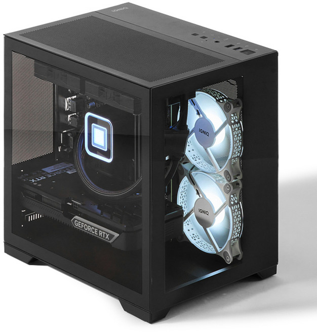 IGNIQ 2024 Integ Zenji 5635 Ryzen 5 Ryzen 5000 系列 GeForce RTX 3050, 黑色, 16GB, WIN11 Home, 1TB, IG-ITZ00012