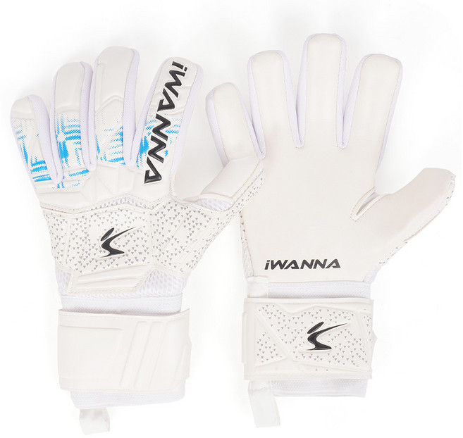 아이워너 손가락 꺾임 방지 골키퍼 장갑, 화이트, 1세트