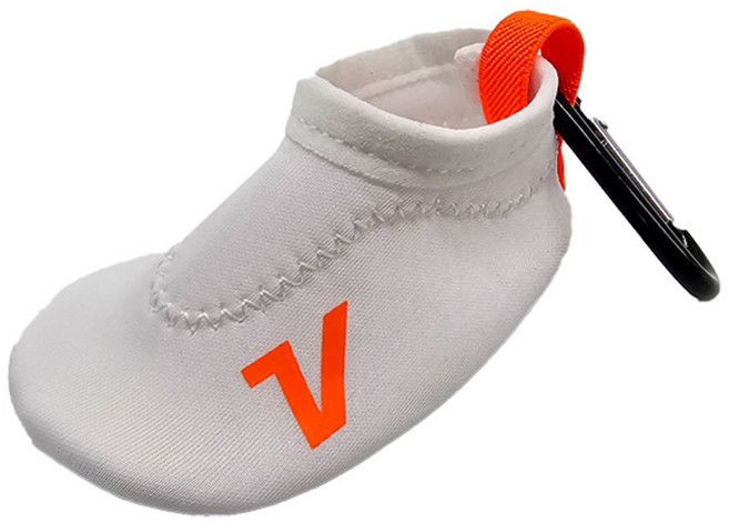 볼빅 슈즈 골프 볼파우치, 화이트, 1개