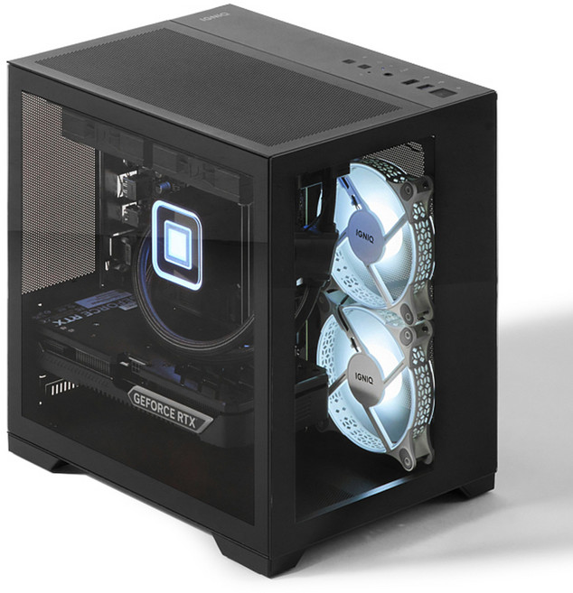 이그닉 2024 인테그 젠지 7847XS 라이젠7 라이젠 7000 시리즈 지포스 RTX 4070 SUPER, 블랙, 16GB, 1TB, WIN11 Home, IG-ITZ00019