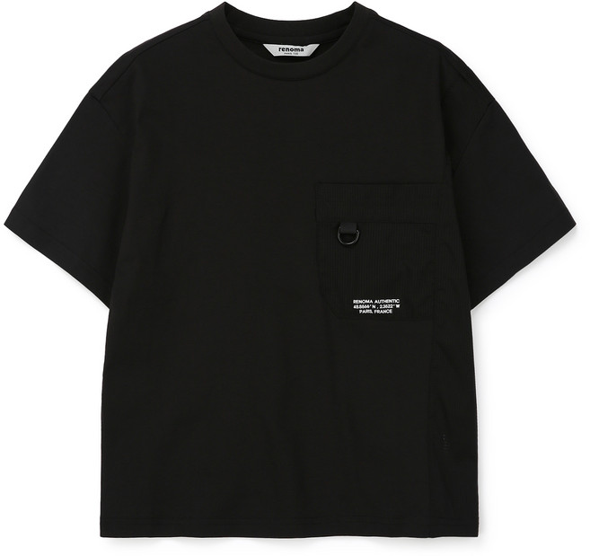 레노마키즈 남아용 냉감 통기성 메쉬 배색 반팔 티셔츠 R2425T103