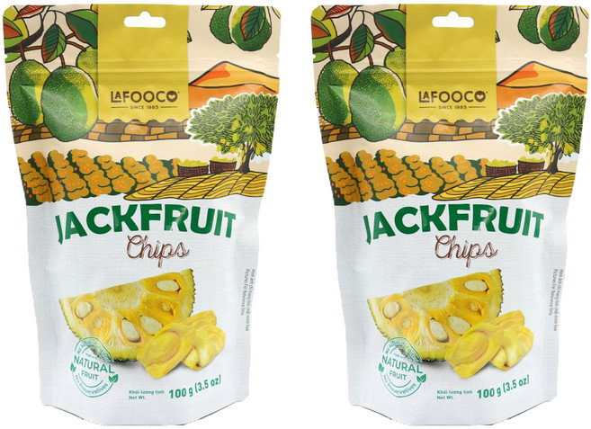 라푸코 잭프루트 칩스, 100g, 2개