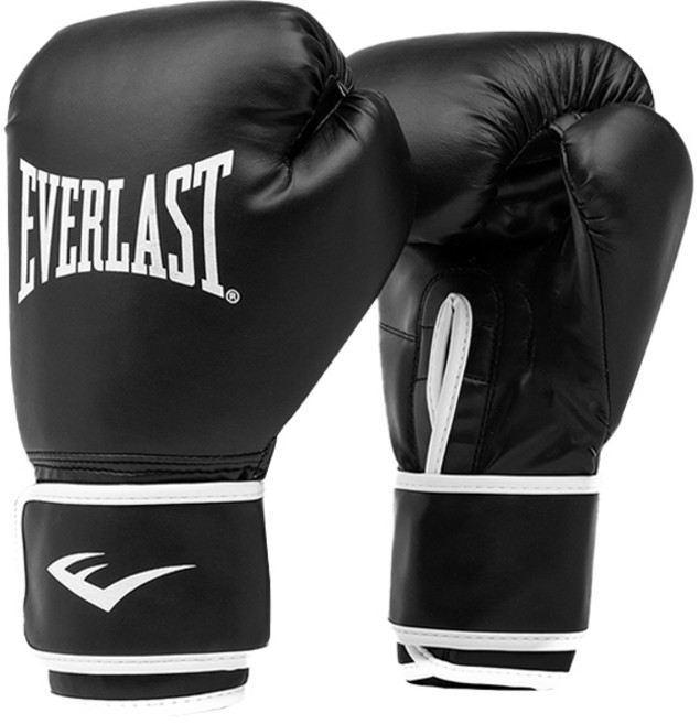 에버라스트 코어2 복싱 트레이닝 양손 글러브, 블랙, 1세트