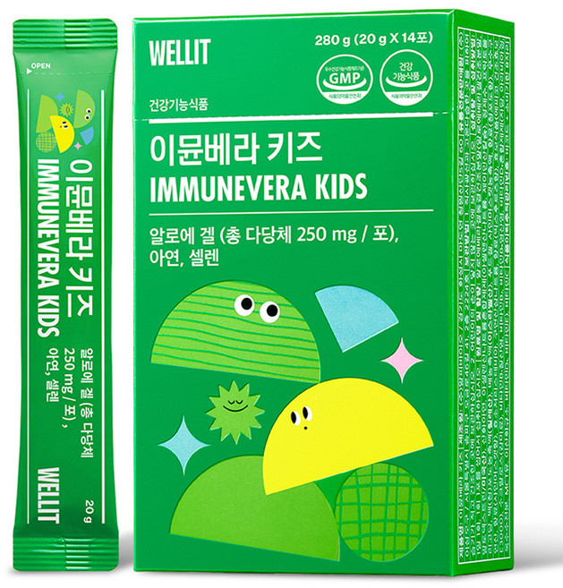 웰릿 정품 이뮨베라 키즈, 280g, 1박스