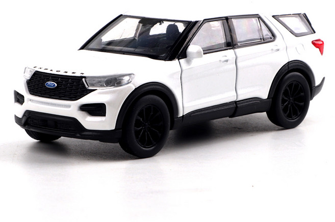 WELLY 2023年福特Explorer壓鑄模型車, 1個, 白色